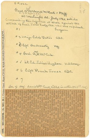 Lot #633 Alexander McDowell McCook - Image 3