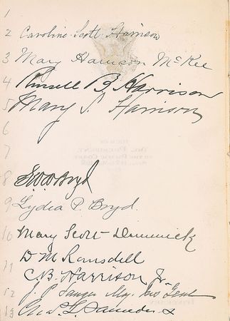 Lot #18 Benjamin Harrison Family - Image 1