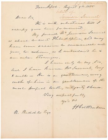 Lot #144 John J. Crittenden - Image 1