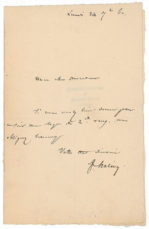 Lot #1015 Fromental Halevy - Image 1