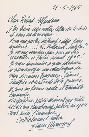 Lot #890 Frans Masereel - Image 2