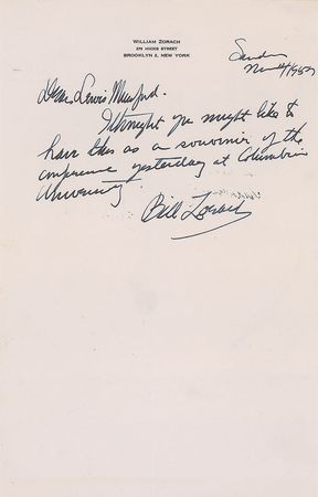 Lot #979 William Zorach - Image 2