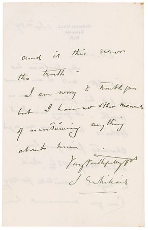 Lot #633 John Everett Millais Handwritten Letter Signed - Image 2