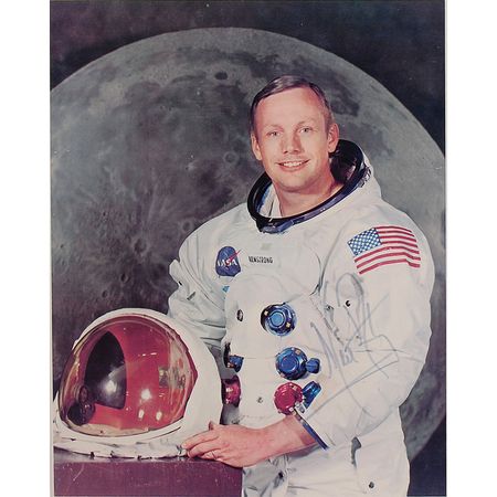 Lot #438 Neil Armstrong Signed Photograph - Image 2