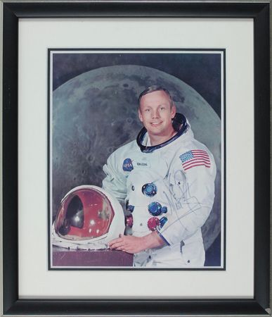 Lot #438 Neil Armstrong Signed Photograph - Image 1