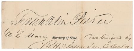 Lot #65 Franklin Pierce Signature - Image 2