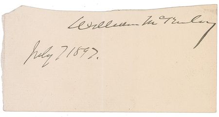 Lot #61 William McKinley Signature - Image 2