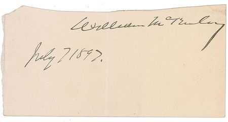 Lot #61 William McKinley Signature - Image 1