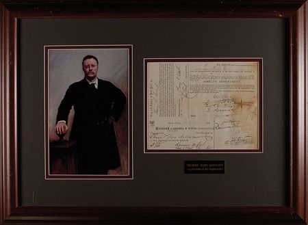 Lot #1648 Theodore Roosevelt: Health Commissioner Roosevelt approves a purchase - Image 1