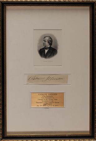 Lot #1643 Andrew Johnson Signature - Image 2