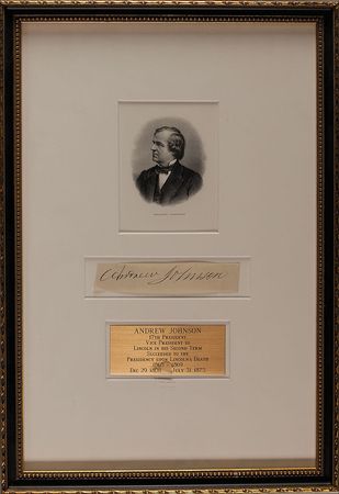 Lot #1643 Andrew Johnson Signature - Image 1