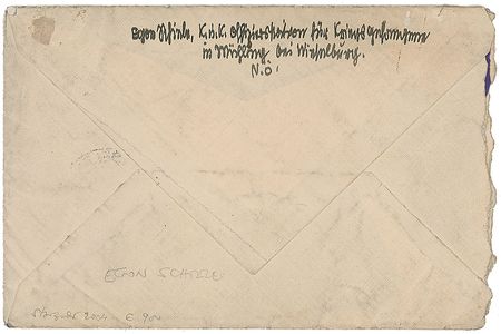 Lot #668 Egon Schiele: Nearing both their untimely deaths, Schiele writes to his wife as a World War I officer - Image 2