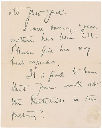 Lot #282 Supreme Court: Benjamin N. Cardozo: “You need not have any disquietude on account of your dream” - Image 2