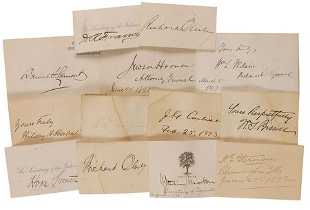 Lot #8 Grover Cleveland and Cabinet Group Lot - Image 2