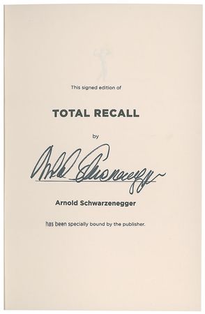 Lot #356 Arnold Schwarzenegger Book - Image 1
