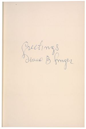 Lot #678 Isaac Bashevis Singer - Image 1