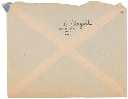 Lot #557 Marc Chagall Handwritten Letter Signed - Image 3