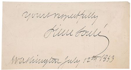 Lot #405 Pierre Soule Signature - Image 1