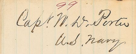 Lot #396 William D. Porter Handwritten Letter Signed - Image 2