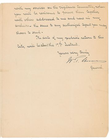 Lot #402 William T. Sherman: “So great have been the demands of relic-seekers...I doubt if even an Army button worn at any time during my life can to-day be found amongst my possessions” - Image 2