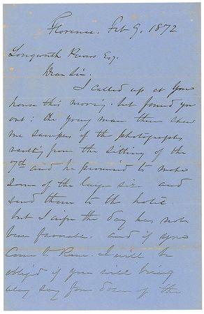 Lot #400 William T. Sherman Handwritten Letter Signed - Image 1