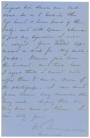 Lot #400 William T. Sherman Handwritten Letter Signed - Image 2