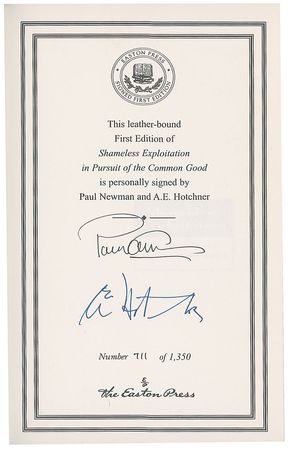 Lot #1358 Paul Newman Book - Image 1