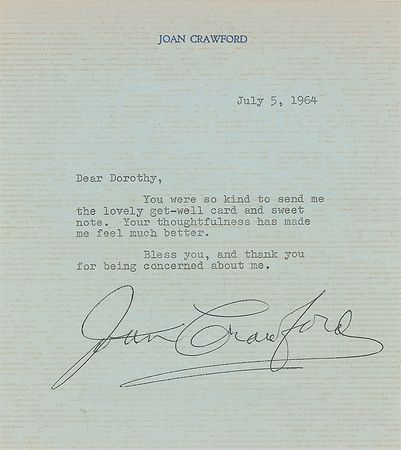 Lot #1306 Joan Crawford - Image 1