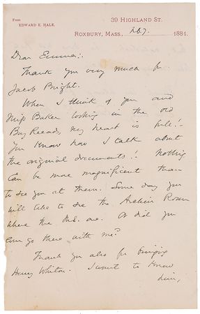 Lot #595 Edward Everett Hale - Image 1
