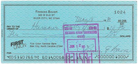 Lot #1292 Andy Griffith Show: Frances Bavier - Image 1