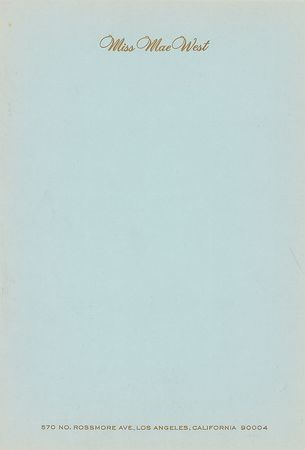 Lot #1378 Mae West Check - Image 2
