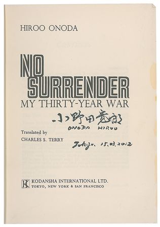 Lot #423 Hiroo Onoda Book - Image 1