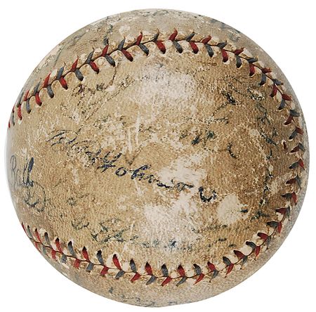 Lot #1382 Baseball Legends: Stupendous cast of early ballplayers, with Ruth, Gehrig, Speaker, and more - Image 5