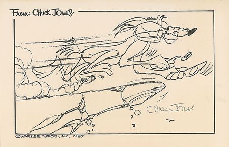 Lot #746 Chuck Jones Printed Sketch - Image 1