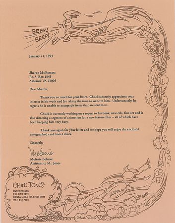 Lot #746 Chuck Jones Printed Sketch - Image 3