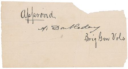 Lot #372 Abner Doubleday Signature - Image 1
