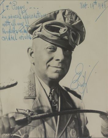 Lot #1122 Erich von Stroheim: Penetrating portrait as ?The Desert Fox? - Image 1