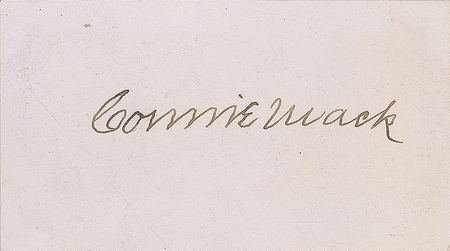 Lot #1539 Connie Mack Signature - Image 1