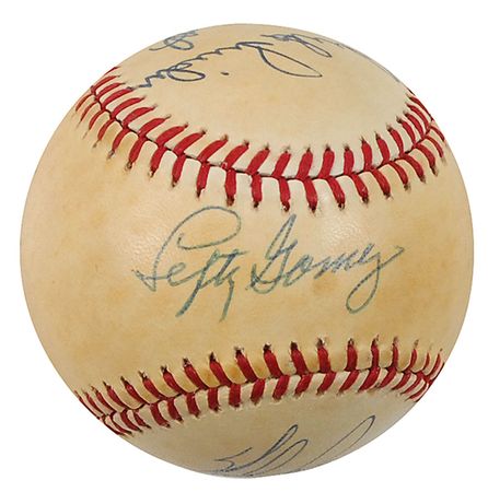 Lot #1422 Baseball Hall of Famers Baseball - Image 1