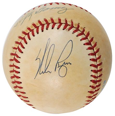 Lot #1422 Baseball Hall of Famers Baseball - Image 3