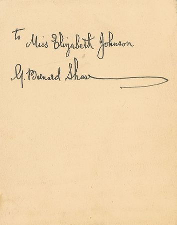 Lot #673 George Bernard Shaw Signed Photograph - Image 1