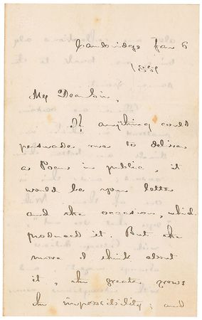 Lot #628 Henry Wadsworth Longfellow: “If anything could persuade me to deliver a Poem in public, it would be your letter” - Image 1