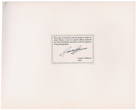 Lot #521 Ansel Adams Book - Image 1