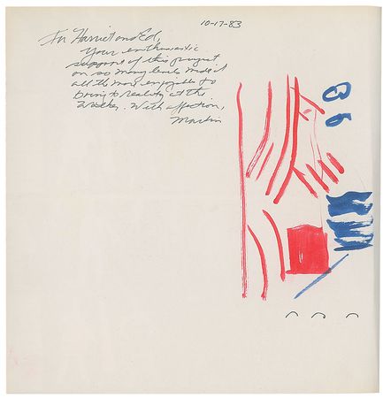 Lot #603 David Hockney: Exceptionally vibrant and rare original title page artwork - Image 1