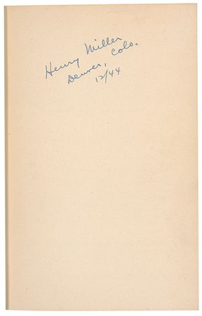Lot #636 Henry Miller Book - Image 1