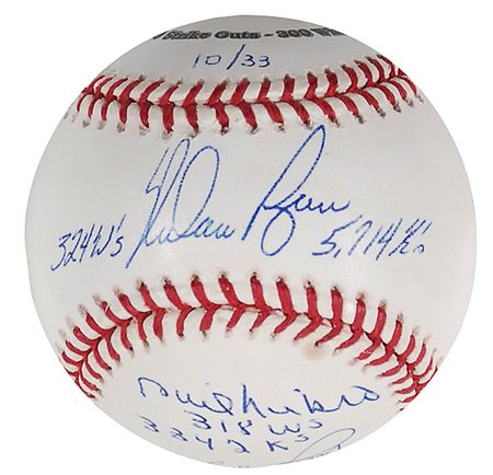 Lot #1428 Baseball: Hall of Fame Pitchers Baseball - Image 2