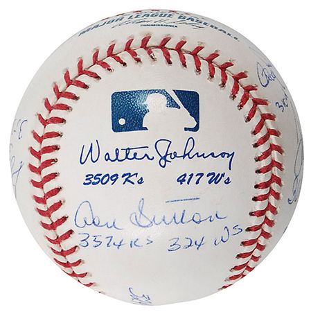 Lot #1428 Baseball: Hall of Fame Pitchers Baseball - Image 3