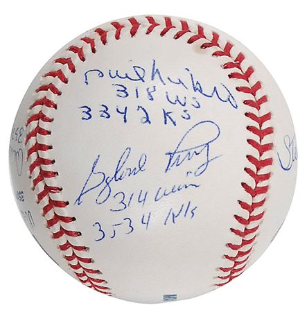 Lot #1428 Baseball: Hall of Fame Pitchers Baseball - Image 4