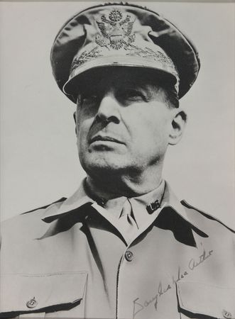 Lot #383 Douglas MacArthur Signed Photograph - Image 1