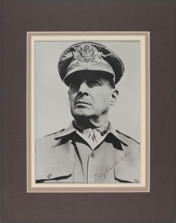 Lot #383 Douglas MacArthur Signed Photograph - Image 2